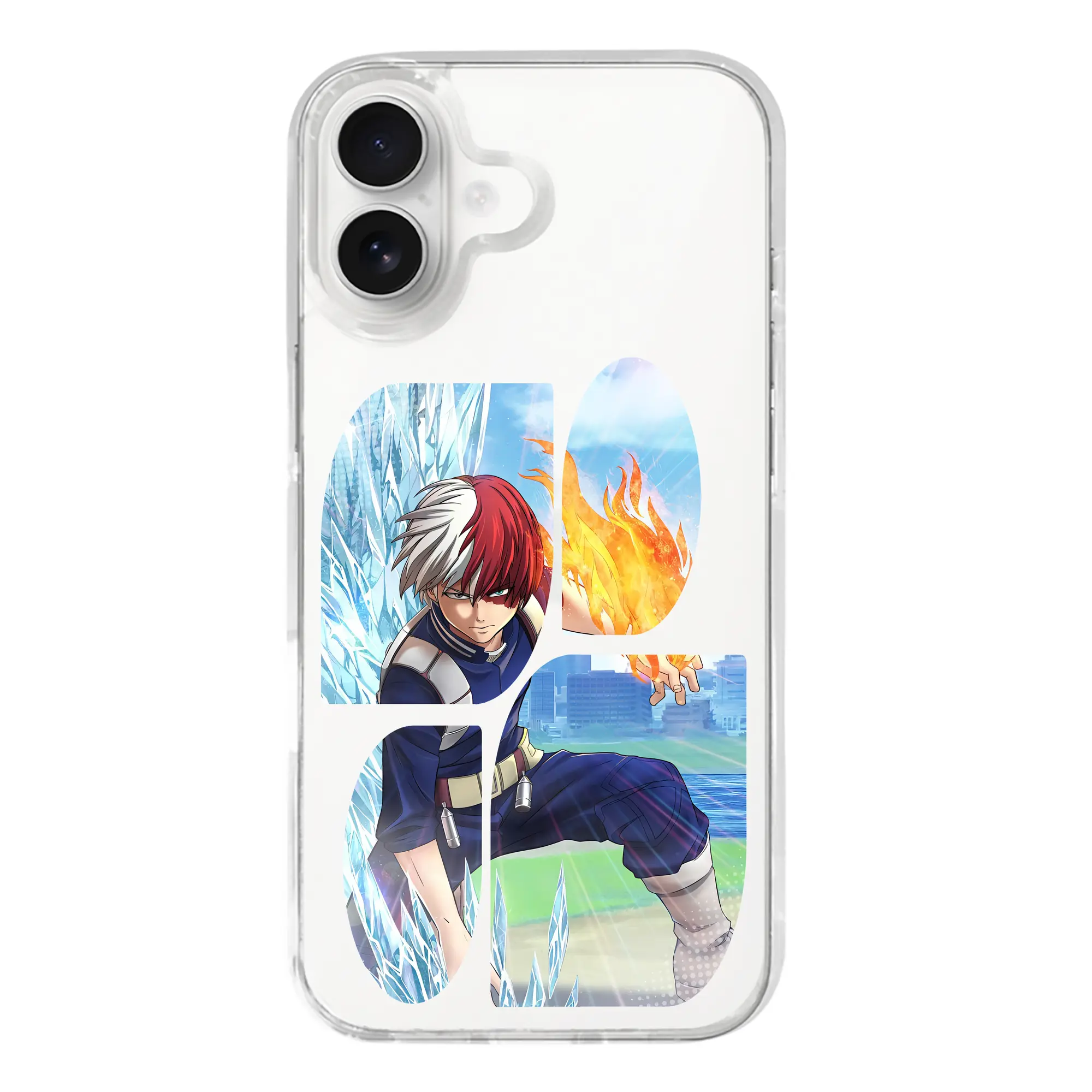 僕のヒーローアカデミア グッズ,轟焦凍 - iPhone 17シリーズ 透明スマホケース – 薄型・耐衝撃・精密フィット保護カバー